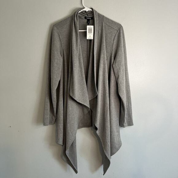 Torrid Jackets & Blazers - NWT Torrid Womens Open Front Jacket Asymmetrical Gray Plus Sz 1X Casual Fall